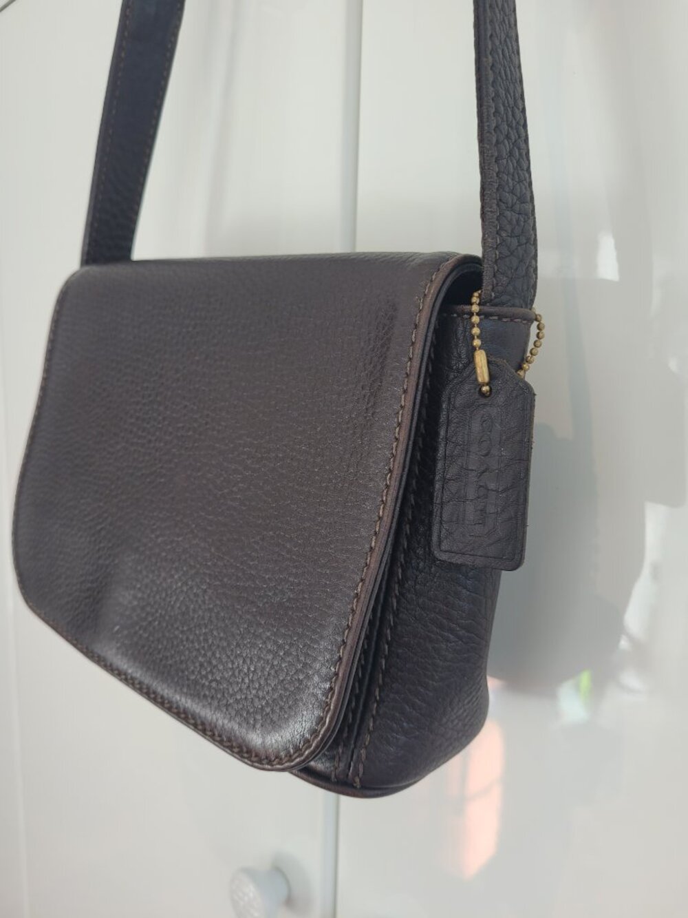 Coach Sonoma Chocolate Brown Leather Bag Adjustable Strap